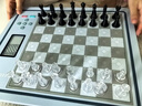 费米智能国际象棋AI人机下棋对战机器人学生儿童高档自动便携电子棋盘 L6pro-蓝色（中英文版）+双肩包 实拍图