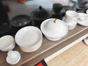 瓷雄景德镇玲珑瓷釉下彩餐具套装高级感碗碟套装家用碗盘高档乔迁送礼 釉下彩丨玲珑如意皮箱装 42头 实拍图