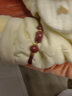 2026马年本命年儿童朱砂手链平安扣红绳婴儿脚链手串鼠牛兔蛇礼物 【酒红色】手链长度可调(莲花款) 儿童款 实拍图