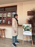 HOUQIYE风衣男秋冬季中长款大码连帽大衣加棉加厚保暖宽松韩版潮牌外套 F994卡其色常规 L（120-140斤） 实拍图