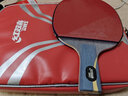 红双喜（DHS）狂飙皓乒乓球底板 五层单玻碳素乒乓球拍王皓用弧圈型光板球板 狂飚皓 5层纯木底板 直拍CS 短柄 实拍图