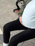米度丽孕妇裤鲨鱼裤打底裤孕妇装春秋冬季加绒托腹裤子孕妈瑜伽裤小个子 黑色【春秋】恒温款 L码 实拍图