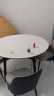 林氏家居岩板餐桌家用饭桌子折叠餐桌可伸缩小户型圆桌餐桌椅组合LS395R1 1.3米|黑色伸缩餐桌+S2-A餐椅*6 晒单实拍图