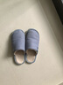华美健步日系风柔软极简情侣棉拖鞋秋冬季家居室内保暖软底棉鞋男HM001灰色42-43码 实拍图