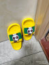 LA CHAPELLE HOMME男女儿童室内居家防滑洗澡软底可爱卡通凉拖鞋 黄色 34-35 实拍图