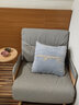 竹思乐沙发床可折叠两用单人多功能日式布艺懒人沙发午休午睡折叠床 边几款*0.74M乳胶灰色棉麻 实拍图