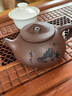 鲍鼎泰紫砂壶陶瓷茶壶 原矿老料紫泥手工功夫茶具景洲石瓢  富贵石瓢 实拍图