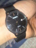 劳士顿（ROSDN）极光系列超薄防水日历手表男士手表十大品牌生日礼物送男友 极光系列-黑面钢带 实拍图