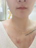 千影黄金项链女款9999足金水波链粗细锁骨链男链子绞丝链真金首饰结实 重4.79-4.9g 约43-47(含工费18) 实拍图
