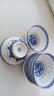 景德镇老式出口青花玲珑陶瓷碗釉下彩陶瓷餐具饭碗 中式环保4.5寸 6个 晒单实拍图