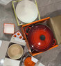 酷彩（Le Creuset）法国进口珐琅锅铸铁22/24/26cm圆形锅汤锅焖蒸炖煮锅煲汤微压锅 【2-4口之家】红色 22cm 实拍图