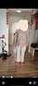 俞兆林（YUZHAOLIN） 母亲节礼物妈妈夏装2025套装冰丝上衣服中年女装短袖T恤中老年女 卡其色+（搭配米色裤子） 5XL （建议150-165斤） 实拍图