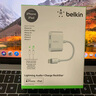 贝尔金（BELKIN）苹果Lightning一转二转接头 iPhone手机拓展线 分线器听歌充电一拖二 F8J198 实拍图