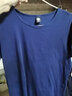简束 短袖T恤男纯色棉质t恤夏季休闲运动紧身t恤男圆领修身打底汗衫潮 宝蓝色 2XL （80kg左右） 实拍图