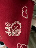茵曼（INMAN）女童拜年服红色连衣裙中大童中式改良旗袍裙冬季新款新年儿童针织 岩浆红 130 实拍图