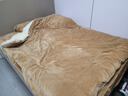 京东京造 220g牛奶绒三件套 A类秋冬加厚高克重法兰绒保暖单人学生宿舍 0.9/1.2m床 榛果Milky 实拍图