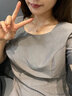 乔柏妲18K金项链女玫瑰金结婚纪念日生日礼物送老婆 【本地仓】轻奢款-天空蓝 实拍图