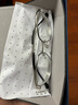 依视路（ESSILOR）男女款商务超轻镜框可配依视路镜片光学近视定制防蓝光平光眼镜 金属-半框-2012BK-黑色 镜框+依视路膜岩高清1.60现片 实拍图