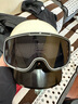 AMZ护目镜摩托车眼镜复古风镜四分之三盔男女通用机车骑行全盔防护镜 摩天灰茶色（茶色+透明镜片） 实拍图