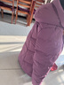 坦博尔羽绒服女中长款宽松连帽厚款保暖女士外套TD236506 紫罗兰 190  实拍图
