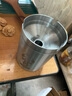 诺爵沙漏不锈钢烟灰缸漏斗时尚创意防风灰飞电竞车载商务定制KTV烟缸 【新沙漏】钢本色烟缸-吉祥福鹿 实拍图