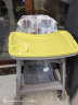 ipoosi宝宝餐椅肯德基同加厚款儿童餐椅婴幼儿餐椅商用多功能婴儿餐椅 黄色餐椅+双餐盘+坐垫+刹车轮 晒单实拍图