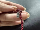 宝宝儿童朱砂手链平安扣红绳婴儿孕妇压惊防惊吓脚链平安护身符 喜乐红+925银牌 儿童款【手链】 实拍图