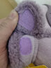 B.Duck小黄鸭童鞋儿童棉靴冬季男女童宝宝加绒保暖毛绒短靴6804紫色26 实拍图