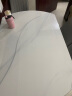 晨巢 岩板餐桌 实木餐桌椅组合现代简约可伸缩折叠吃饭桌子餐厅家具 岩板餐桌-加厚111皮椅款 1.2米一桌六椅-12MM岩板厚度 实拍图