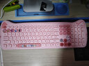 GEEZER 喵萌 PLUS 无线键鼠套装 可爱办公键盘鼠标 萌系猫耳复古圆形键帽 粉色混彩 实拍图