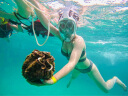 WATERTIME/水川 浮潜面罩潜水镜全干式呼吸管儿童成人游泳潜水装备火山灰 实拍图
