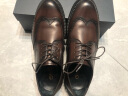 金利来（goldlion）男鞋正装鞋时尚复古雕花皮鞋舒适布洛克鞋G521330062AAA黑色41 晒单实拍图