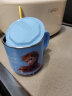迪士尼（Disney）婴儿童水杯 宝宝卡通可拆卸不锈钢喝水杯子 带盖260ML 冰雪公主蓝 实拍图