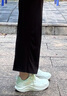 安踏漫步女鞋运动鞋2025冬季新款网面透气休闲轻便软底跑步鞋 【新漫步网面热卖】象牙白/绿-1 36.5 实拍图