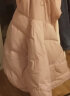 雪中飞秋冬新款女式短款宽松纯色百搭休闲保暖羽绒服外套女 灰粉色 155 实拍图