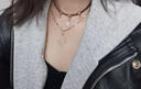 栢启歆美拉德项链太阳星星choker颈链女复古甜酷辣妹高级感学生设计叠戴 美拉德项链【双层太阳星星款】 实拍图