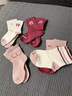 猫人女童袜子儿童棉质中筒袜卡通可爱宝宝中大童休闲袜 混色 M 实拍图
