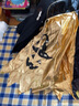 青苇 万圣节服装儿童披风斗篷男女孩cosplay演出装扮金色魔法师 实拍图