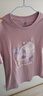 真维斯（Jeanswest）女装夏季薄款纯棉宽松短袖t恤女百搭体恤衫小清新印花圆领上衣JR 浅紫8310 M 165/88A 实拍图