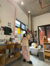 BASIC HOUSE/百家好运动休闲阔腿裤女2024夏季新款轻薄显高束脚伞兵工装裤女 豆绿 M 实拍图