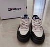 FILA FUSION斐乐潮牌滑板鞋女鞋低帮休闲鞋BANK休闲板鞋 魅影黑-WPX 37.5 实拍图