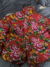 翡度尼（FAEDOONY）东北花棉袄女中国风2024款国潮牡丹花棉衣加厚保暖男女同款外套 红色 3XL(180-200斤) 实拍图