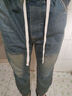 顶峰保罗（Dingfengbaoluo）美式高街牛仔裤男秋季小众休闲复古宽松直筒阔腿裤9328蓝色L 实拍图