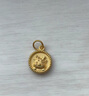 菜百首饰黄金吊坠 足金 3D生肖龙 吉祥龙牌圆形吊坠 本命年 计价 HJ（亿） 黄金吊坠/项坠（不含链） 约1.27g 实拍图