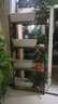 金羡花架阳台实木多层多肉绿萝室内花架子大盆景落地式铁艺花盆架带轮 四层长80*宽30*高180黑架+碳烤木 实拍图