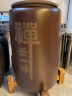 紫来顺 特大号紫砂茶叶罐 原矿紫泥大码茶缸粗陶密封通用存茶罐茶缸定制 45饼-禅茶款-含底座 45饼 实拍图