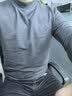 简云蚕丝德绒发热半高领保暖内衣男士单件上衣加绒秋衣羊毛打底衫冬季 中领(4.5cm)-黑芝灰 2XL 【适合155-180斤】 实拍图