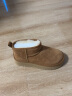 百丽厚底保暖雪地靴女商场同款加绒短靴A4H1DDD3 棕色 37 实拍图