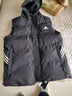 秋冬季羽绒棉马甲男士加厚保暖背心无袖坎肩马夹连帽大码外套女潮 AD8915黑色马甲 3XL （建议140-160斤） 实拍图