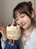 多多猫会唱歌的生日蛋糕音乐玩偶可爱毛绒公仔玩具生日礼物女生娃娃摆件 大眼会发光唱歌生日蛋糕 实拍图